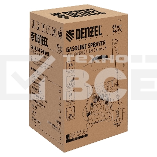 Опрыскиватель бензиновый GS-63-PRO, 63 см3, бак 25 л// Denzel