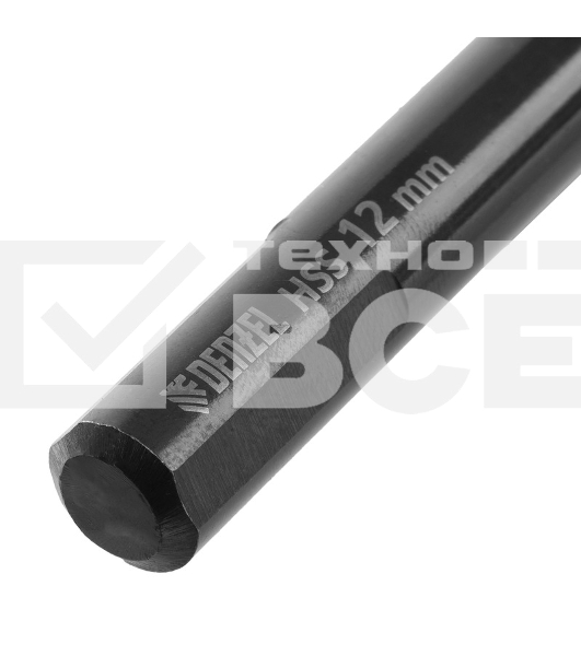 Сверло по металлу, 12 мм, HSS-Tin, Golden Tip, 6 шт. Denzel