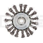 Щетка для УШМ Сибртех 115 мм, М14, Тарелка, крученая проволока 0,5 мм, фото2