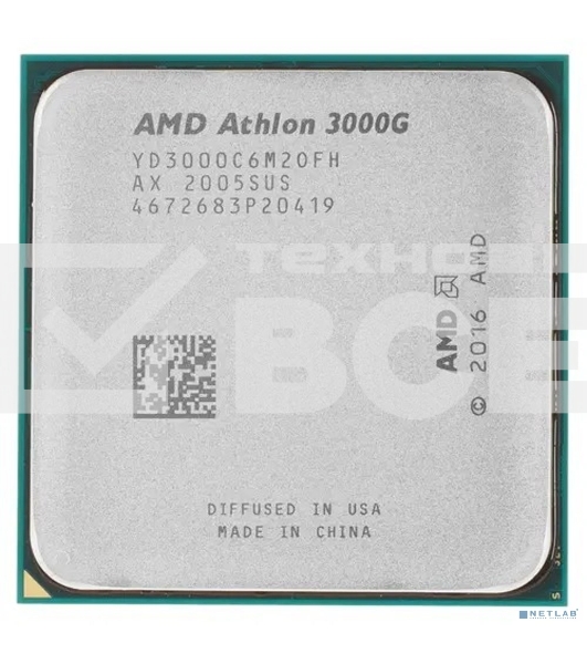 Процессор AMD Athlon 3000G Soc-AM4 3.5GHz OEM