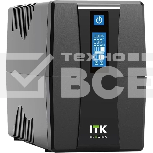 Источник бесперебойного питания Line-interactive 800ВА/480Вт , фаза 1/1, LCD дисплей, с АКБ 1х9AH, USB, Schuko