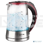 Чайник электрический Vitek VT-7009 1.7л. 2200Вт серебристый (корпус: стекло), фото2