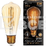 Лампа светодиодная филаментная Gauss Filament ST64 8Вт цок.: E27 эдисон 220B св. свеч. бел. теп. (упак.: 10 шт), фото13