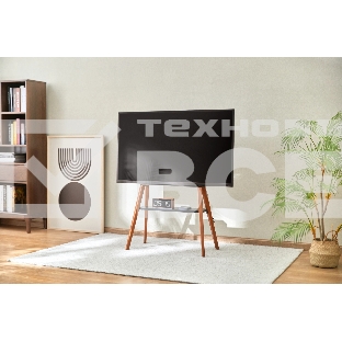 Подставка для телевизора Cactus CS-ST3645BKWN черный/орех 43