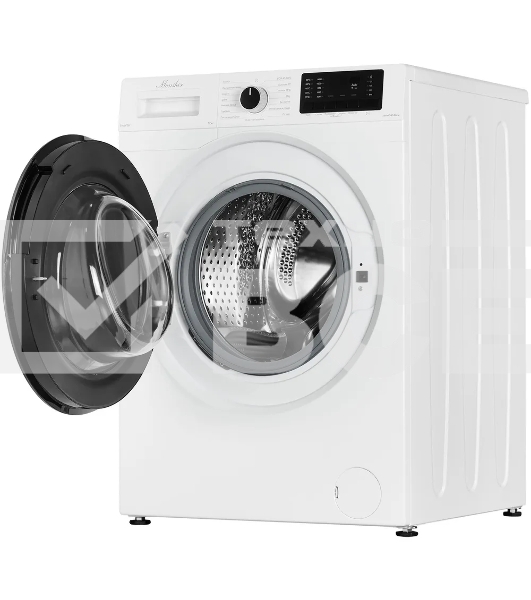 Стиральная машина MONSHER MWM 595 Blanc, High-Tech, загрузка 12 кг, 15 программ, 1400 об/мин. кнопочное/механическое управление, инверторный двигатель, отложенный старт, самодиагностика, блокировка от детей, энергоэффективность А+++, цвет белый