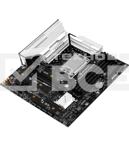 Материнская плата Maxsun Terminator B760M D5, LGA 1700, Intel B760, 4xDDR5, 4xSATA, 3xM.2, 1xPCIe 5.0 x16, 1xPCIe x4, 1xPCIe 3.0 x1, 1xHDMI, 1xDP, 2xUSB 3.2 Gen 1, 6xUSB 2.0, 1x 2.5Gb LAN, 3x3.5 мм, 5.1, mATX