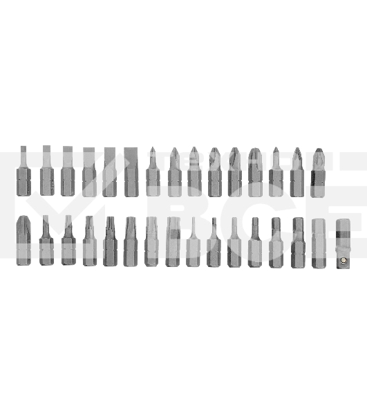 Отвертка Сибртех ревер. + биты, 41 пред., PH+PZ+SL+H+T, CrV, 2к рукоятка