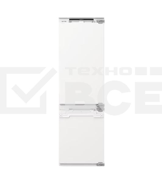 Встраиваемый холодильник Gorenje NRKI517142, полезный объем 243 л, электронное управление, цифровой дисплей, автоматическое размораживание No Frost, быстрое замораживание, интенсивное охлаждение, зона свежести с контролем влажности, слайдерное крепление, энергоэффективность А+