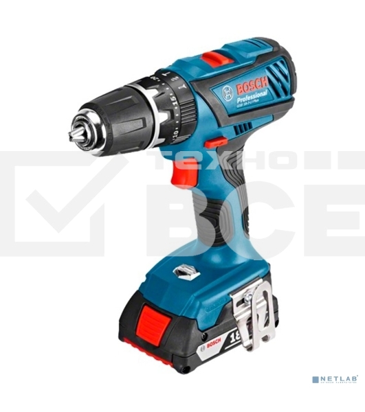 Аккумуляторная дрель-шуруповёрт BOSCH GSR 18V-50 (06019H5020)  2х2.0Ач, в кейсе