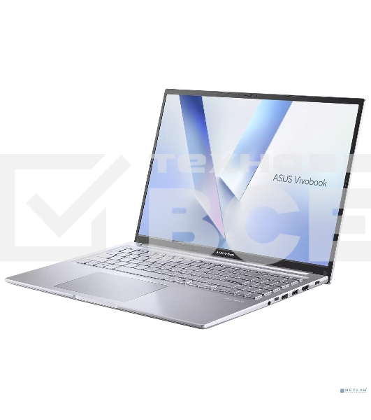 Ноутбук Asus VivoBook 16 M1605NAQ-MB131 Ryzen 7 170 16Gb SSD1Tb AMD Radeon 680M 16' IPS WUXGA (1920x1200) без ОС silver WiFi BT Cam (90NB1832-M005F0)