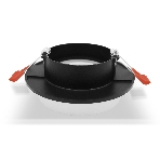 Светильник Ambrella light TN1312 SBK/FR черный песок/белый матовый GU5.3 D98*45, фото 1