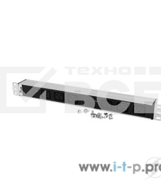 [Аксессуар] ЦМО Блок розеток Rem-32 с инд., 6 IEC 60320 C19, 32А, алюм., 19