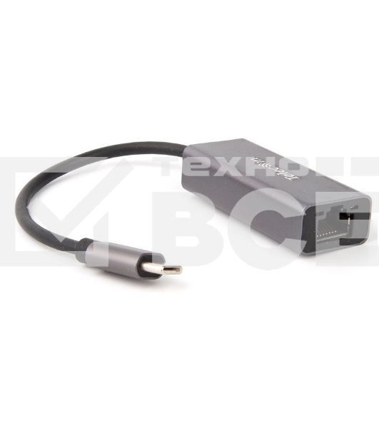 Кабель-переходник USB 3.1 Type-C -->RJ-45 1000Mbps Ethernet, Aluminum Shell, 0.15м Telecom <TU320M>