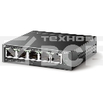 Коммутатор 5-Port 10/100Mbps Unmanaged Switch with 4-Port PoE, meta case, desktop mount, PoE budget 41W., фото2