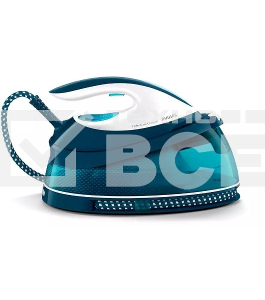 Парогенератор Philips 2400 Вт, удар 400 г, пар 120 г/мин, 6,5 бар, SteamGlide, OptimalTEMP, автоотключение