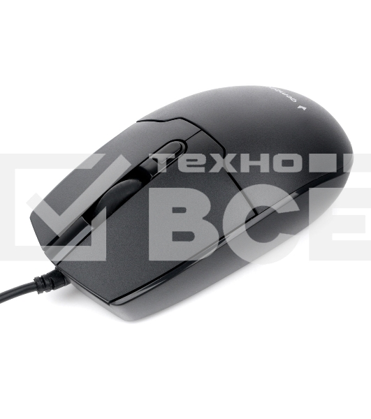 Мышь проводная Gembird MOP-430 черный, 1600 dpi, USB, кнопки - 4