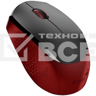 Мышь беспроводная Genius NX-8000S черный/красный, 1200 dpi, радиоканал, USB, кнопки - 3