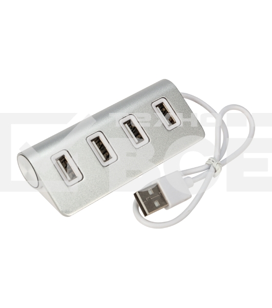 Разветвитель Rexant 4 USB-port серебристый
