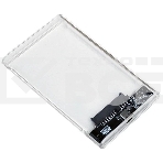 Внешний корпус для HDD/SSD AgeStar 3UB2P4C SATA III пластик прозрачный 2.5