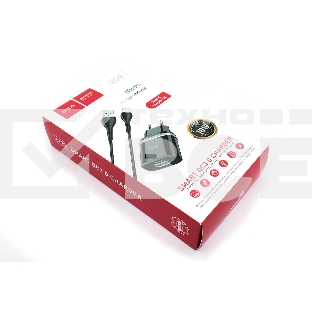 Блок питания (сетевой адаптер) HOCO С12Q Smart QC3.0, кабель Type-C-USB, 5V, 3.0A, черный