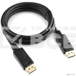 Кабель DisplayPort Cablexpert CC-DP3-2M, v1.3, 2м, 20M/20M, черный, экран, пакет
