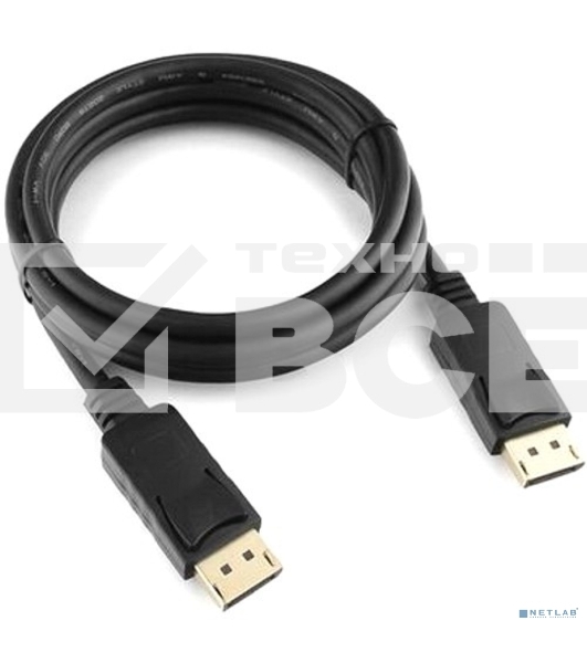 Кабель DisplayPort Cablexpert CC-DP3-2M, v1.3, 2м, 20M/20M, черный, экран, пакет