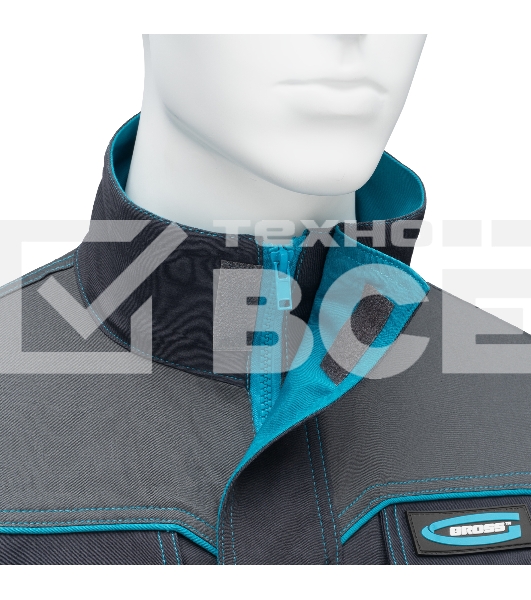 Куртка профессиональная рабочая, 97% хлопок 3% спандекс, XXL  Gross