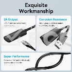 Активный кабель-удлинитель Vention USB 2.0 AM/AF с усилителем - 20м Черный, фото4