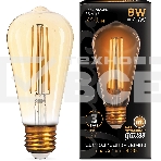 Лампа светодиодная филаментная Gauss Filament ST64 8Вт цок.: E27 эдисон 220B св. свеч. бел. теп. (упак.: 10 шт), фото12