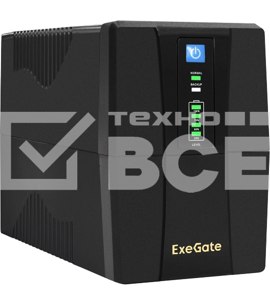 Источник бесперебойного питания ExeGate EX292774RUS SpecialPro UNB-800.LED.AVR.4C13.RJ.USB <800VA/480W, LED, AVR, 4*C13, RJ45/11, USB, металлический корпус, Black>