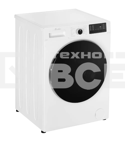 Стиральная машина MONSHER MWM 595 Blanc, High-Tech, загрузка 12 кг, 15 программ, 1400 об/мин. кнопочное/механическое управление, инверторный двигатель, отложенный старт, самодиагностика, блокировка от детей, энергоэффективность А+++, цвет белый