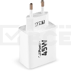 Сетевое зарядное устройство Digma Pro DPW4A 45W 3A (PD+QC) USB-C/USB-A универсальное белый (DPW4A5GX11WH), фото14