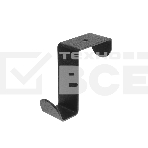 Держатель Rexant для хранения одежды в стиле лофт, крепление на дверь, 3 штуки, черный, фото 1