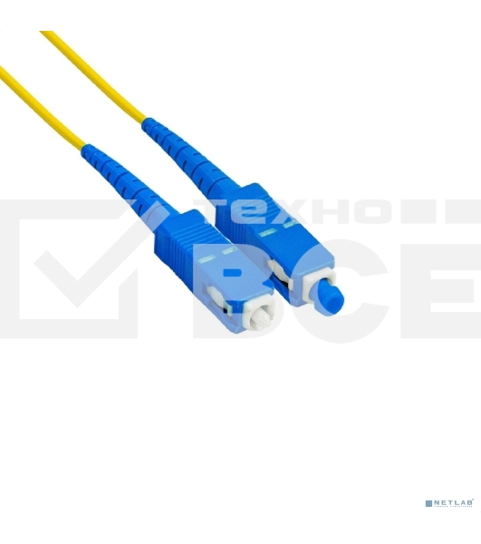 Патч-корд волоконно-оптический ExeGate FC-S-9-SC-SC-2M-LSZH (Шнур ВО SM 9/125 (OS2/G.652.D), SC/UPC-SC/UPC, Simplex, LSZH, 2 м)