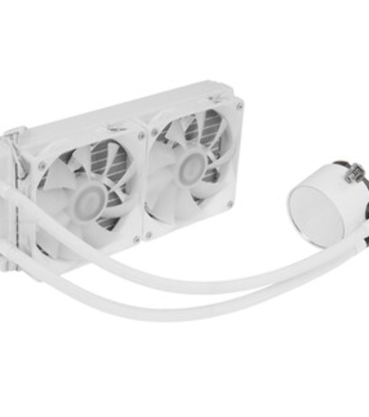 Система жидкостного охлаждения PcCooler DA240 WH ARGB Soc-AM5/AM4/1200/1700/1851 белый 4-pin Al+Cu 270W Ret (DA240-WHAWXX-GL)