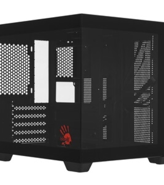 Компьютерный корпус Bloody CC-121 черный без БП mATX 7x120мм 1xUSB 2.0 1xUSB 3.0 audio