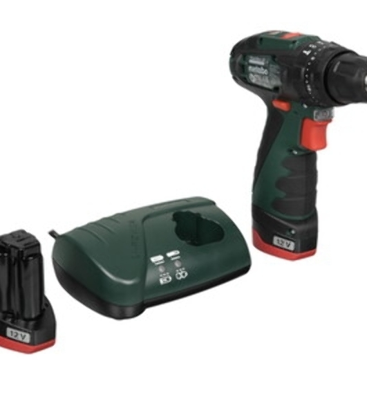 Дрель-шуруповерт Metabo PowerMaxx SB, 10,8 В, 2 Ач, 34 Нм, щеточный, ударный