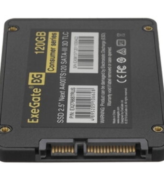 Накопитель SSD ExeGate Next A400TS120, 120Gb, 2.5', SATA III, R/W 500/420