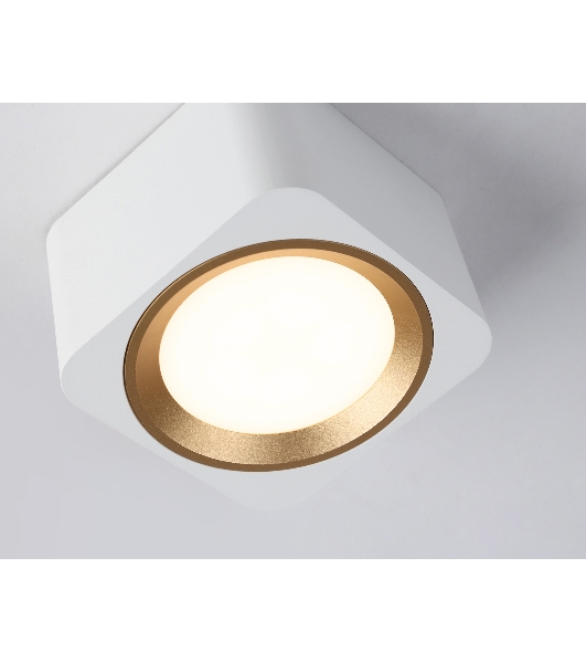Светильник накладной TN70831 WH/GD белый/золото GX53 max 12W 96*96*60