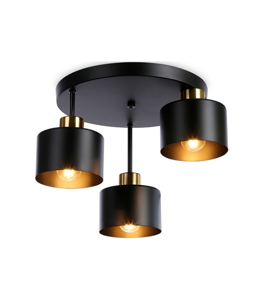 Светильник Ambrella light TR8121/3 BK/BS черный/латунь E27*3 max 40W D370*265
