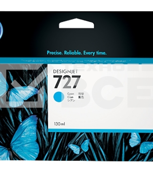 Картридж струйный HP 727 B3P19A голубой для HP DJ T920/T1500 (130мл)