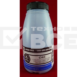 Тонер OKI C301/C321/C310/C330/C331/C510/C511/C530/C531/C3300/C3400/C3450/C3520/C3530/C3600/C5600/C5700/MC350/MC351/MC352/MC360/MC361/MC362/MC561/MC562 Cyan (фл., 50г) B&W Premium (Tomoegawa) - фас.России
