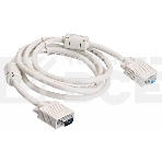 Удлинитель Buro кабеля VGA-15M/Fpro SVGA 15m/f для LCD мониторов 2 фильтра 1.8м, фото4