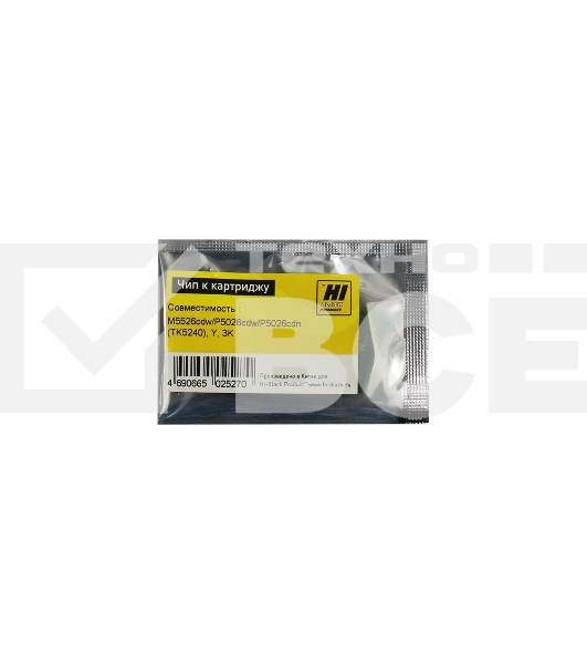 Чип Hi-Black к картриджу Kyocera ECOSYS M5526cdw/P5026cdw/P5026cdn (TK-5240), Y, 3K