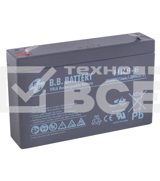 Батарея B.B.Battery HR 9-6 6В 9Ач