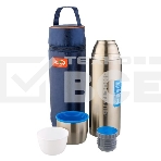 Термос Biostal Авто (1 литр) с термочехлом, стальной, фото3