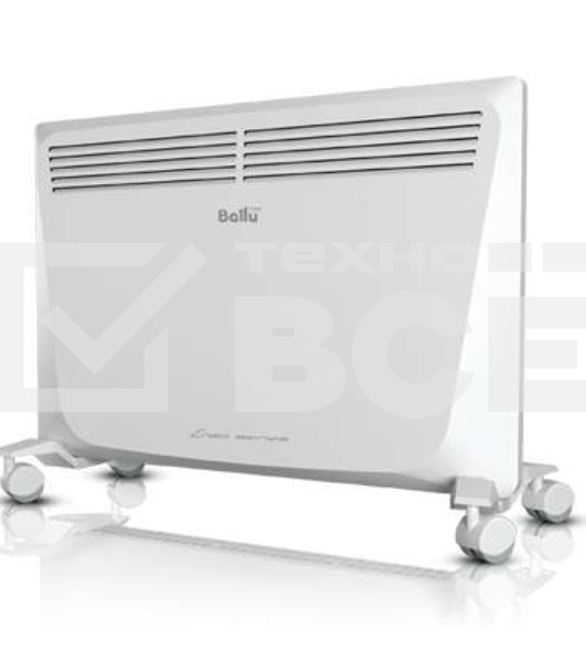 Конвектор Ballu Enzo BEC/EZMR-2000 белый, 2000 Вт, 25 м2, термостат