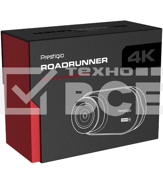 Видеорегистратор Prestigio RoadRunner 480W, 3.0'' IPS (854x480) touch screen display, UHD 4K 3840x2160@30fps, Mstar SSC8629Q, 8 MP CMOS Sony Starvis IMX415 image sensor, 8 MP camera, 140° Viewing Angle, Wi-Fi, USB Type-C, Supercapacitor, Night Vision, Motion Detection, G-sensor, Cyclic Recording, color/черный, front part/glass, back part/plastic