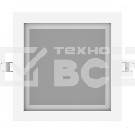 Светильник Glass кв 18W 1390lm 3000K 220-240V IP20 монт Ø155х155 200*200*30 с дек стек LED, фото4