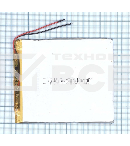 Аккумулятор Li-Pol (батарея) 3x110x120мм 2pin 3.7V/6500mAh